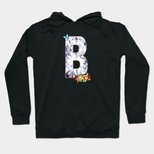 Name Initial Letter B and Weebill Bird Hoodie